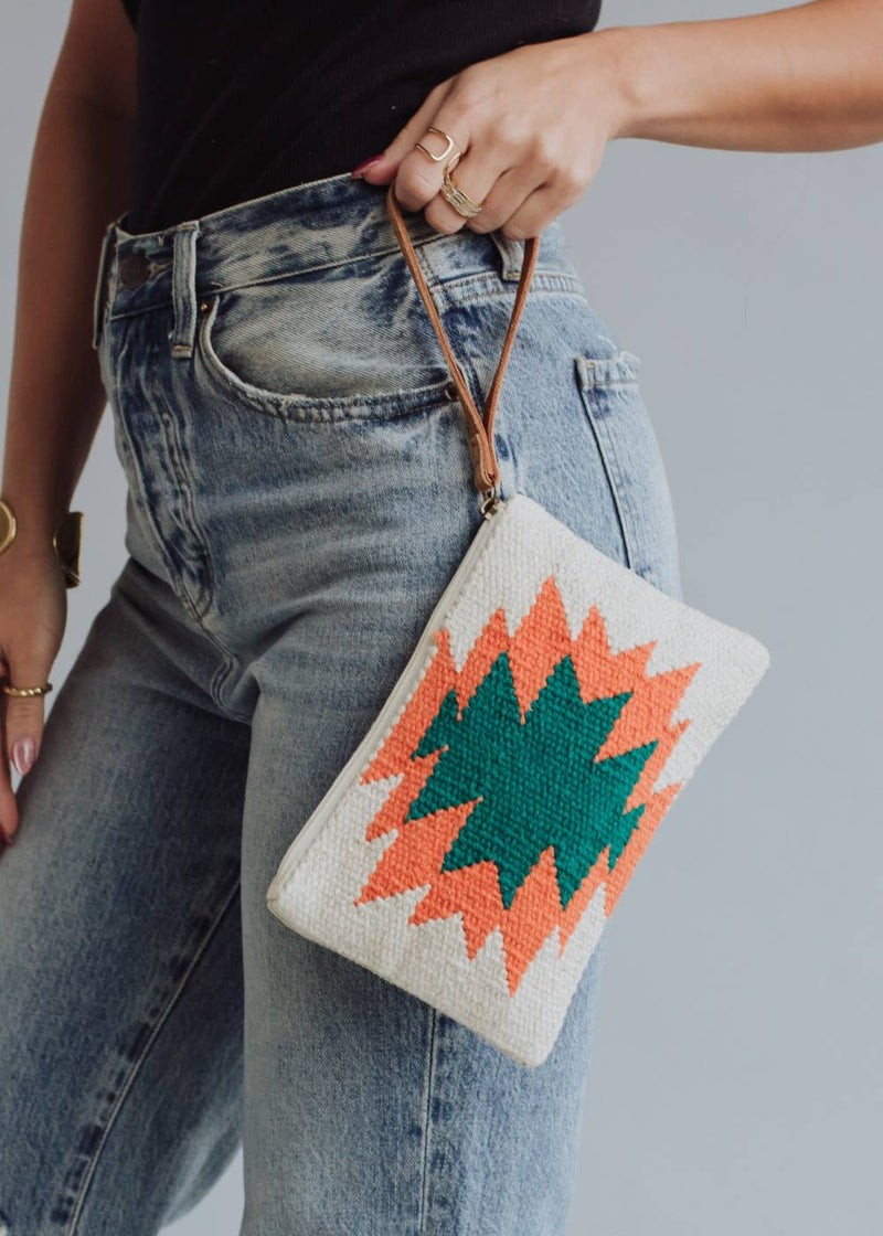 Handwoven Wristlet Pouch