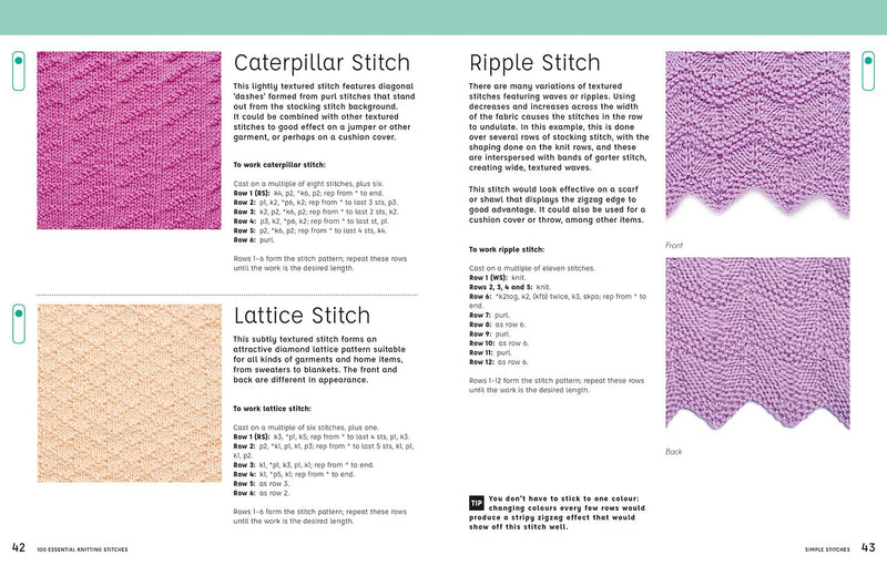 100 Essential Knitting Stitches