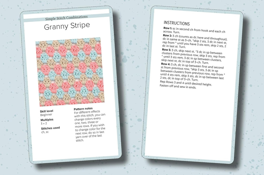 Crochet Stitch Card Deck