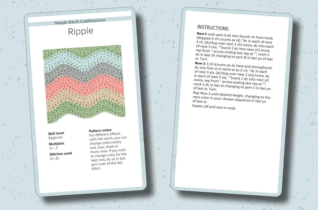 Crochet Stitch Card Deck