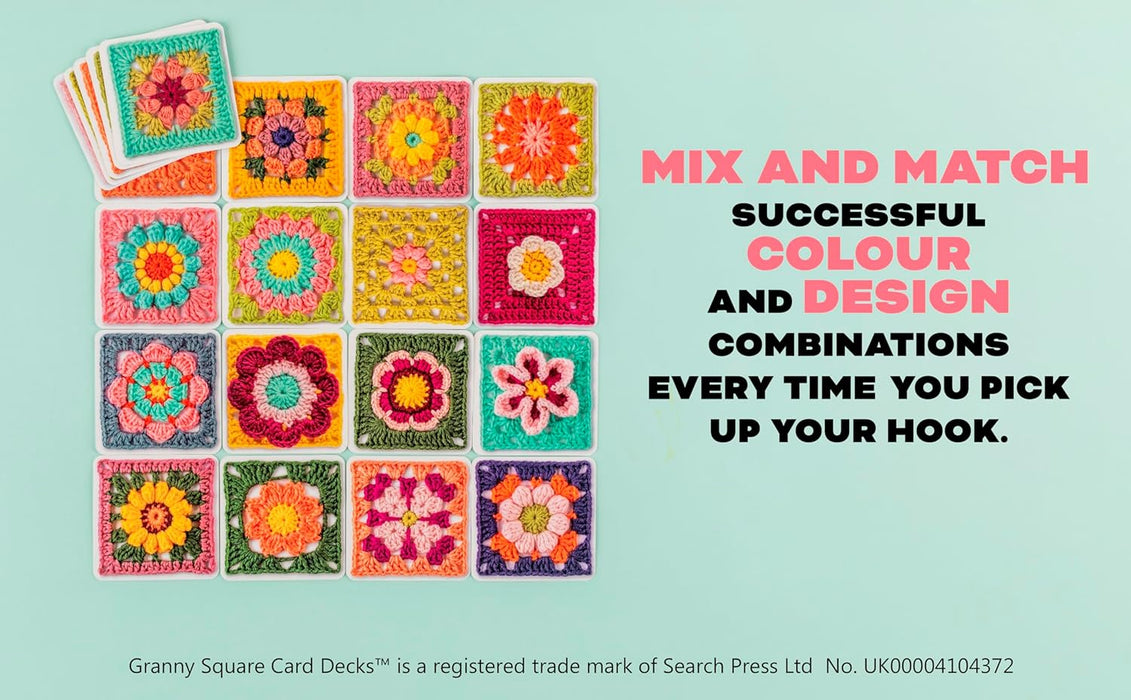 Granny Square Flowers Card Deck