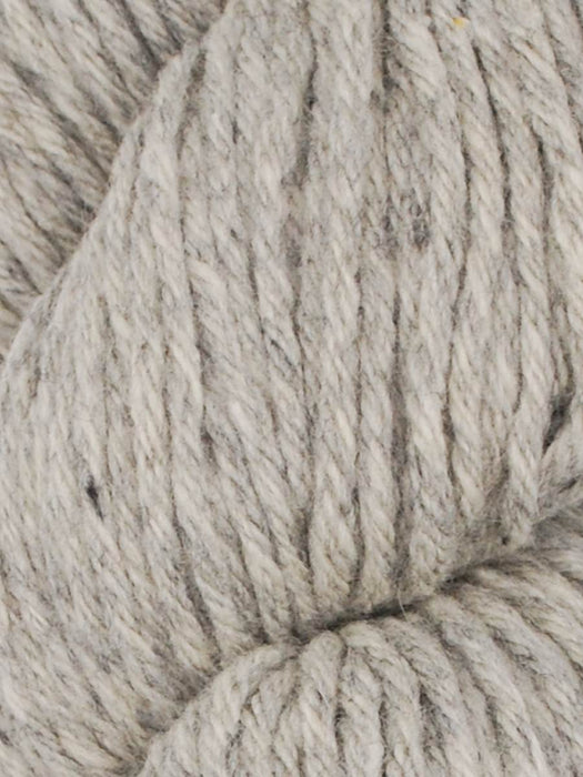 Close-up of gray yarn with visible texture