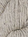 Close-up of gray yarn with visible texture