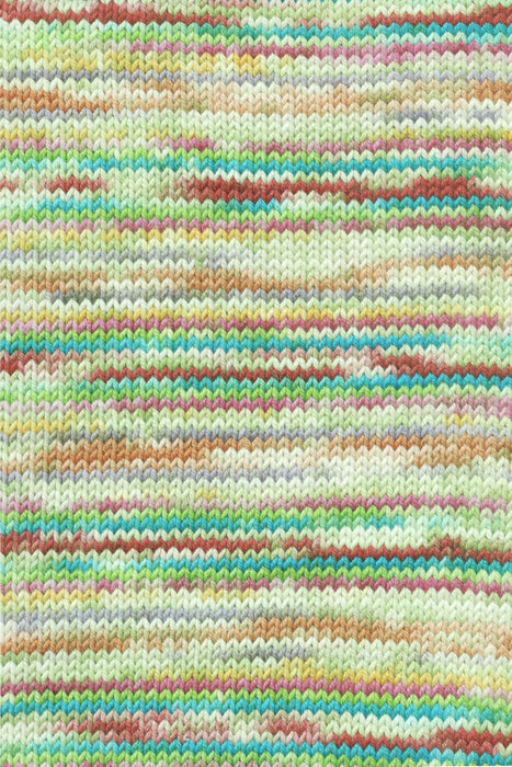 Multicolored striped fabric pattern