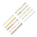 Set of colorful nail files on a white background