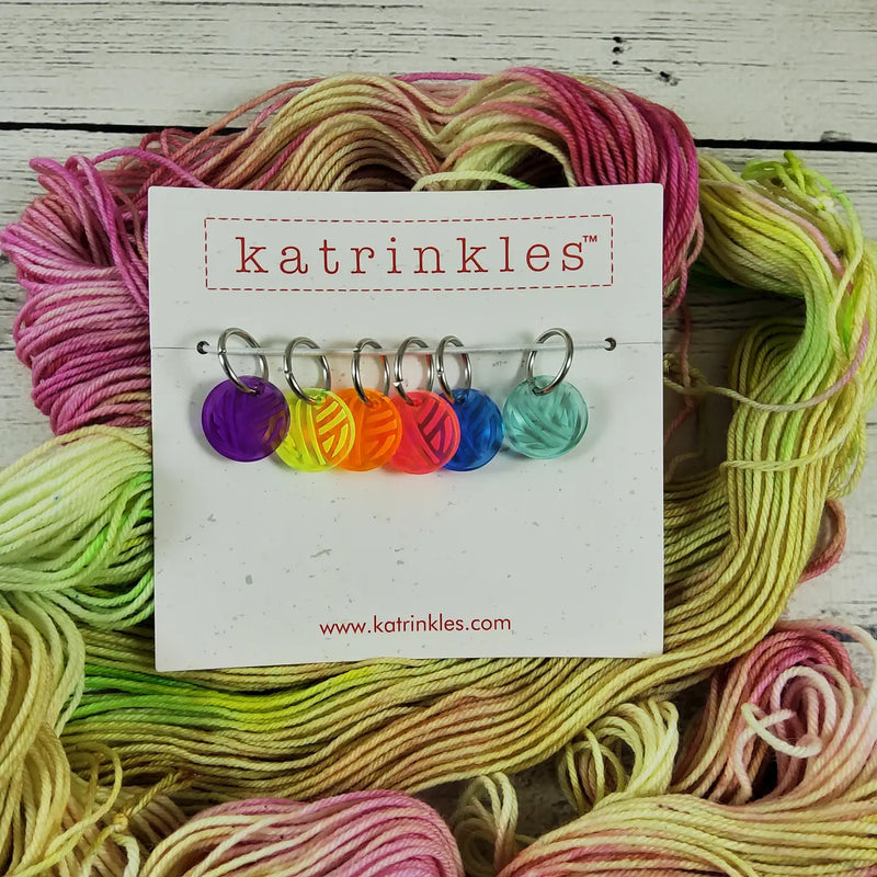 Acrylic Stitch Markers (set of 6)