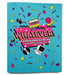 Activity book cover titled 'Whatever!' for 90s kids with colorful graphics on a blue background