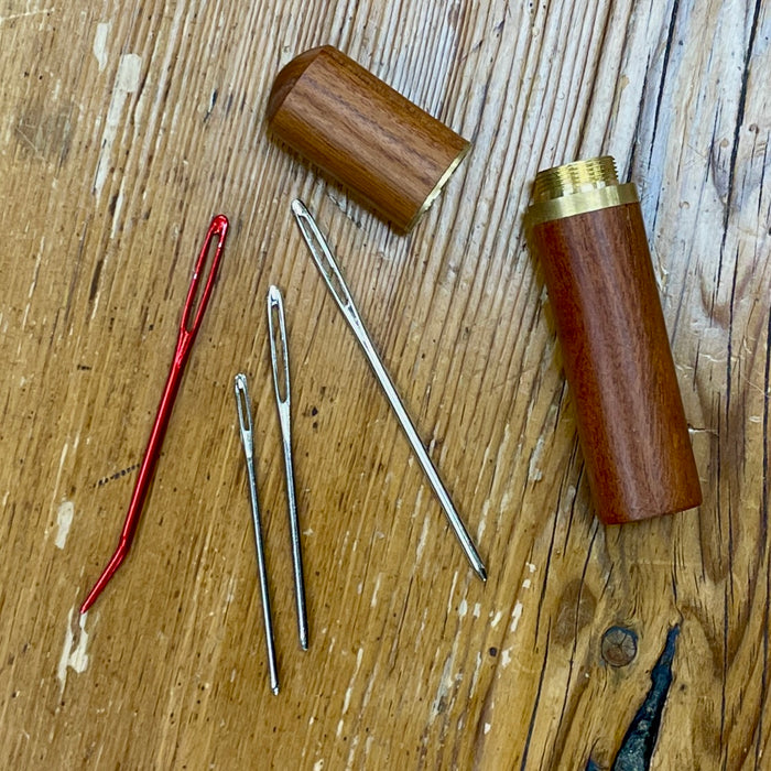Darning Needles with Wooden Case